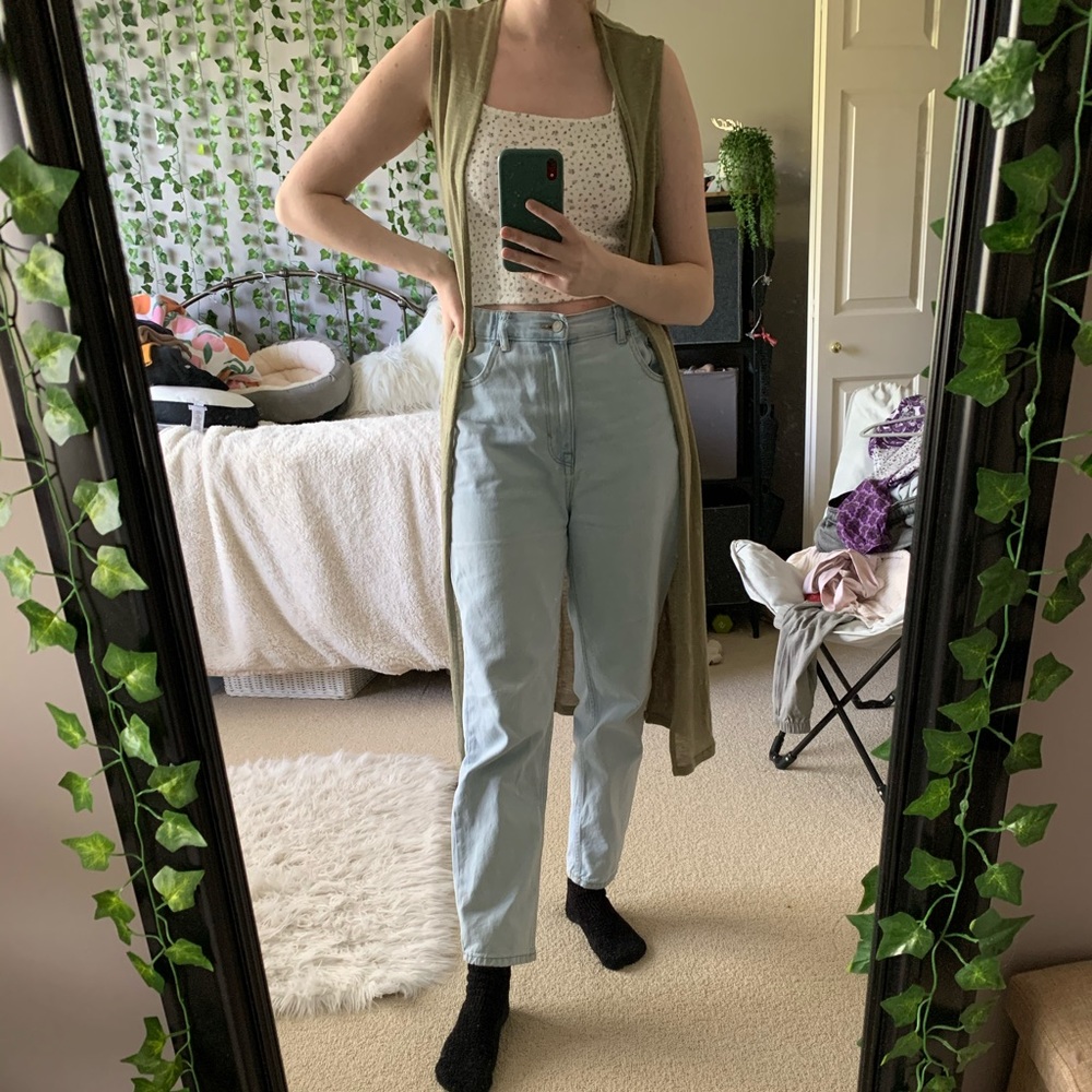H&M Green Cardigan Duster